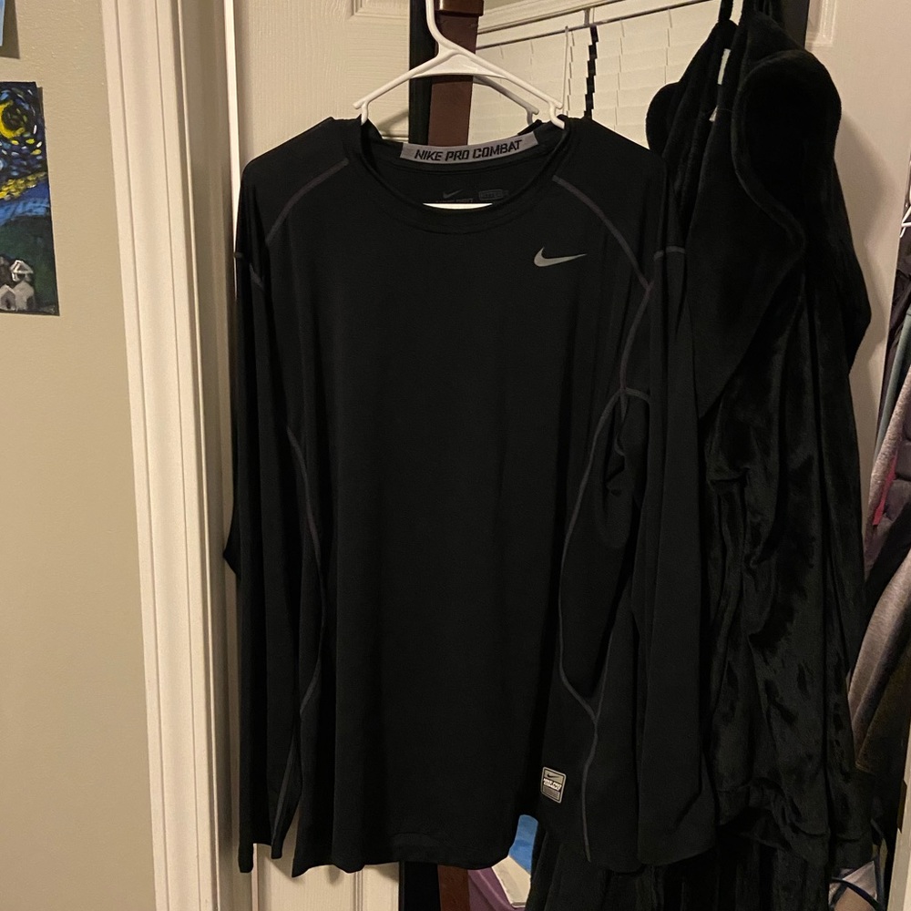 Nike pro combat dry fit long sleeve shirt